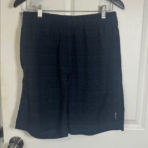 Balance Collection Men's Athletic Shorts size medium, black blue lightweight